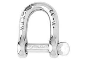 Wichard D-sluiting zelfborgend RVS