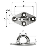 Wichard Diamant dekoog RVS rond