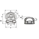 Wichard Scharnierend dekoog RVS