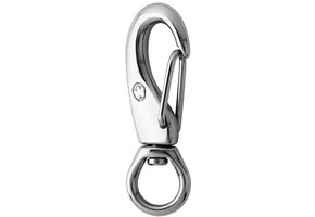 Wichard Karabijnhaak met wartelend oog RVS