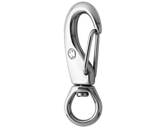 Wichard Karabijnhaak met wartelend oog RVS