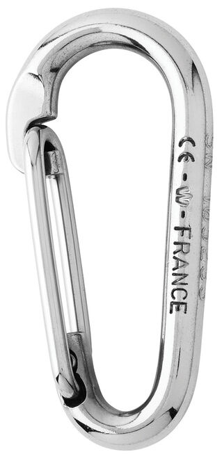 Wichard Karabijnhaak symetrisch zonder oog RVS