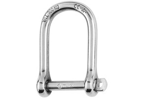 Wichard D-sluiting breed zelfborgend RVS