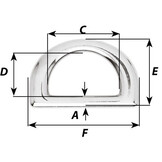 Wichard D-ring HR RVS