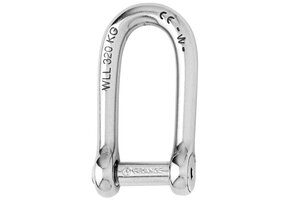 Wichard D-sluiting lang met inbusbout RVS