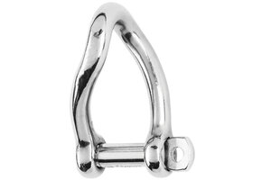 Wichard D-sluiting gedraaid zelfborgend RVS