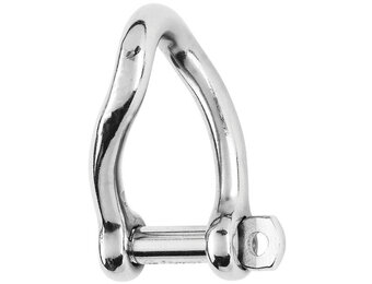 Wichard D-sluiting gedraaid zelfborgend RVS