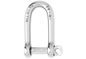 Wichard D-sluiting lang zelfborgend RVS