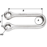 Wichard Trampolinebeugel voor 20 mm band