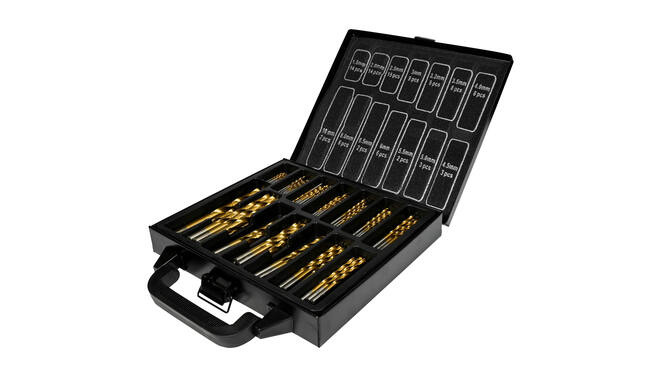 Benson Boorset 101-delig HSS tita coated/ koffer, foto 3 van 5