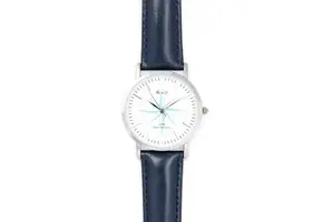 Bron Horloge kompas zilver/ navy - heren