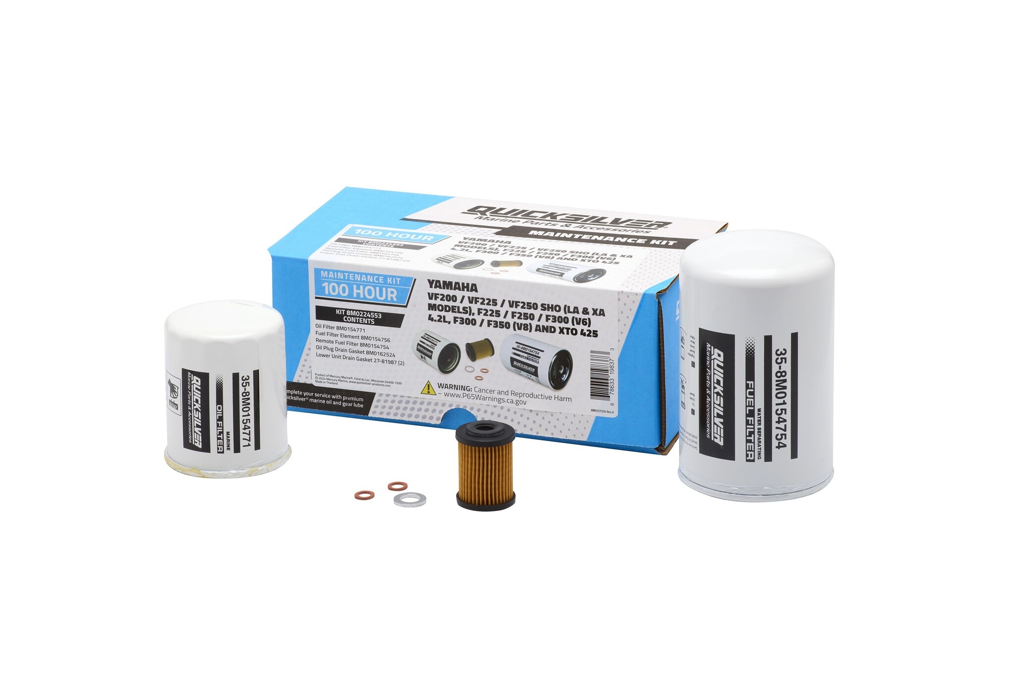Quicksilver Onderhoudskit Yamaha VF200/VF225/VF250SHO/F225/F250/F300/F350/XTO425 8M0224553