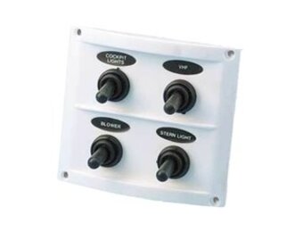 Trem Schakelpaneel 4 schakelaars Wit