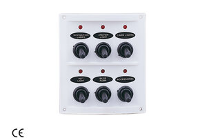 Trem Schakelpaneel 6 schakelaars Wit