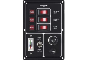 Allpa Schakelpaneel + accutester + stopcontact