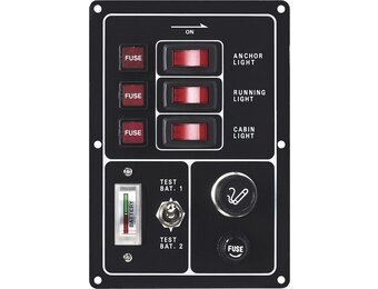 Allpa Schakelpaneel + accutester + stopcontact