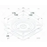 Allpa Draaiplateau RVS