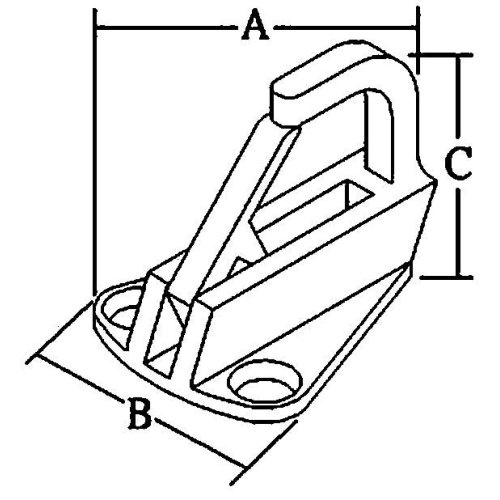 Allpa Fenderhaak RVS, foto 2 van 2