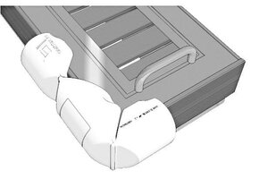 Plastimo Bumper, steigerfender hoek Blauw