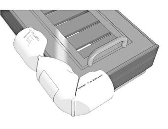 Plastimo Bumper, steigerfender hoek Blauw