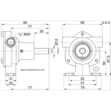 Jabsco 51520-2001 Jabsco bronze pomp 3/8"