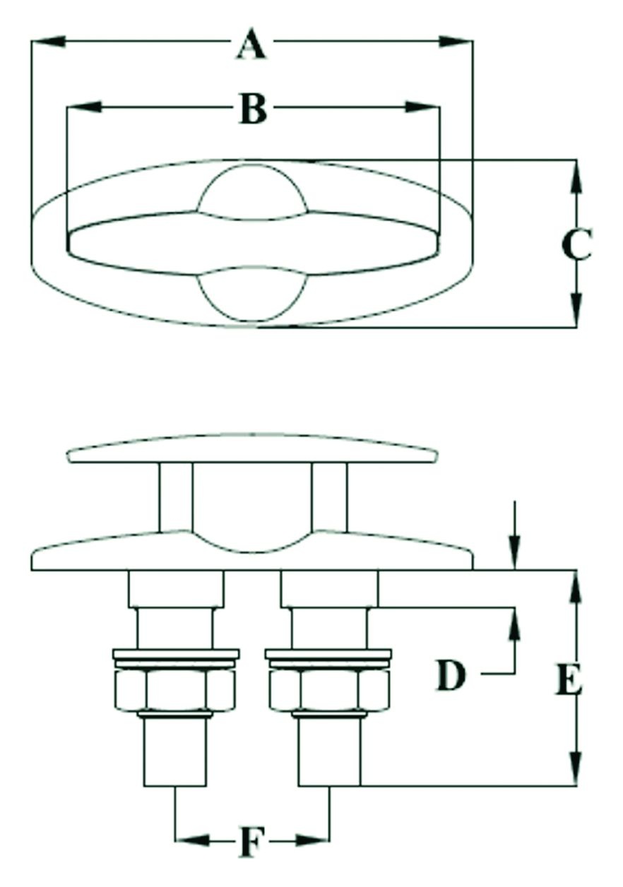 Talamex Kikker RVS verzonken / flush mount, foto 2 van 2