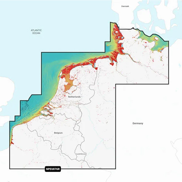 Navionics MSD/Platinum+ Regular NPEU076R Benelux & Germany, West