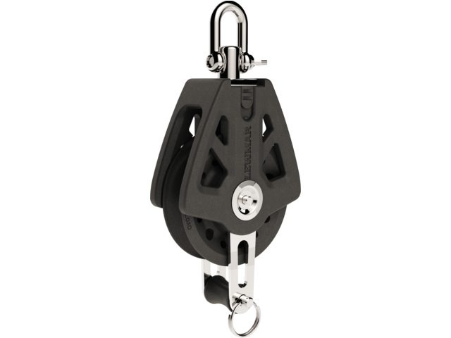 Lewmar 1-schijfs Synchro blok met hondsvot