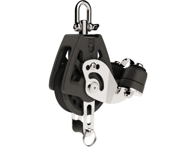 Lewmar 1-schijfs Synchro blok met hondsvot en klem