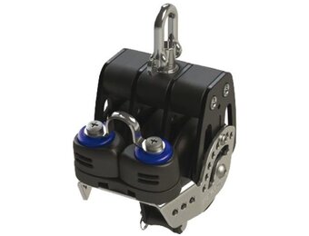 Lewmar 3-schijfs HTX blok met hondsvot en klem