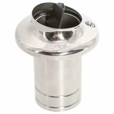 BW Uitlaat -spiegeldoorvoer RVS met terugslagklep