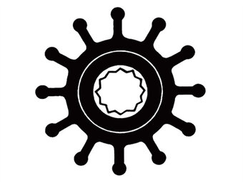 Jabsco 17936-0001B Impeller B95xH89 As 25 Kartel 12-Blads