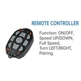 Haswing Elektrische trolling motor Cayman B / 80 Lbs zwart