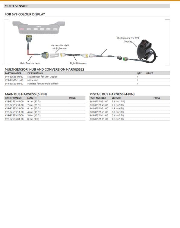 Yamaha Multi Sensor For 6Y9 Colour Display