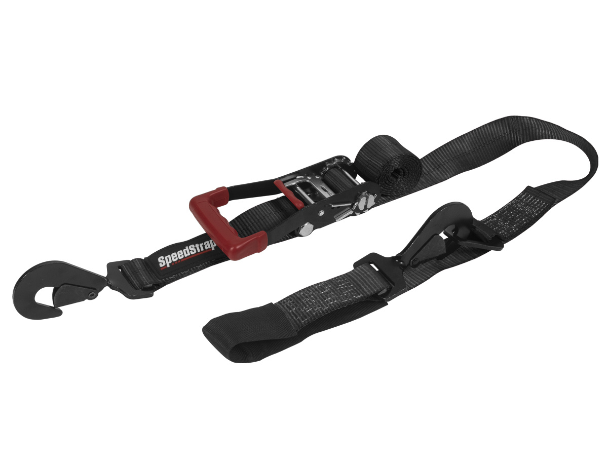Speedstrap Speedstrap 50 mm Ratchet Tie-down spanband, haak en lus, 300 cm, zwart
