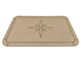 Eude Tafelblad Eco teak Classic soft 58cm x 90cm