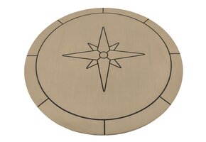 Eude Tafelblad Eco teak Circle ø 65cm
