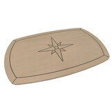 Eude Tafelblad Eco teak Classic comfort 61cm x 94cm