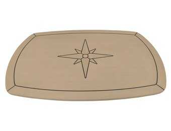 Eude Tafelblad Eco teak Classic comfort 61cm x 94cm