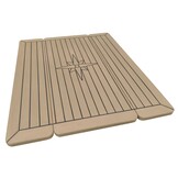 Eude Tafelblad Eco teak Wing 34/68cm x 80cm