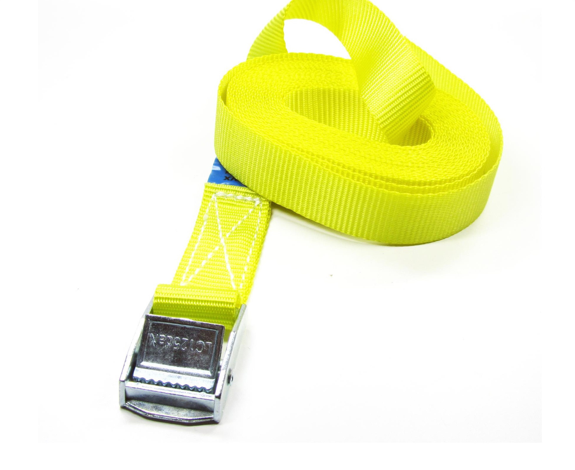 Talamex Spanband met klemgesp 25mm 1.0m geel