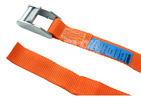 Talamex Spanband met klemgesp 25mm 1.5m oranje