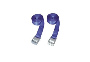 Talamex Spanband met klemgesp 25mm 2.5m blauw
