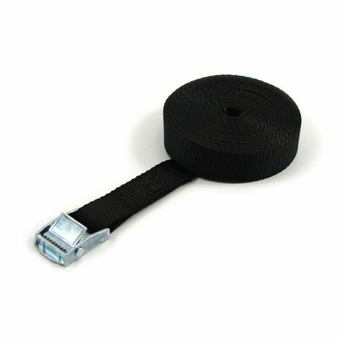 Talamex Spanband met klemgesp 25mm 3.5m zwart
