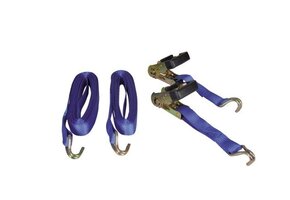 Talamex Spanband met ratelgesp & j-haak 28mm 6.0m (2 stuks)