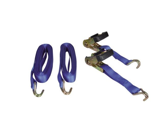 Talamex Spanband met ratelgesp & j-haak 28mm 6.0m (2 stuks)