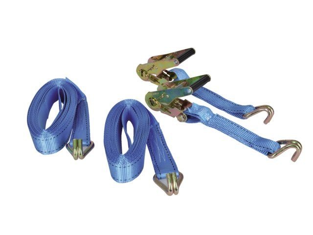 Talamex Spanband met ratelgesp & j-haak 38mm 6.0m (2 stuks)