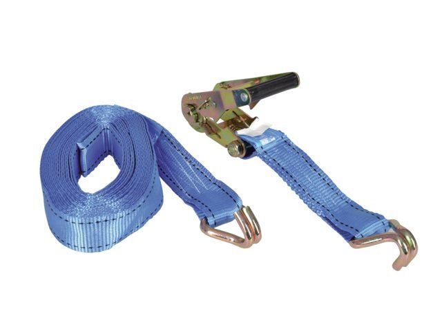 Talamex Spanband met ratelgesp & j-haak 38mm 8.0m