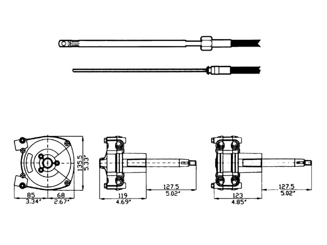 Ultraflex Stuurkabel M66