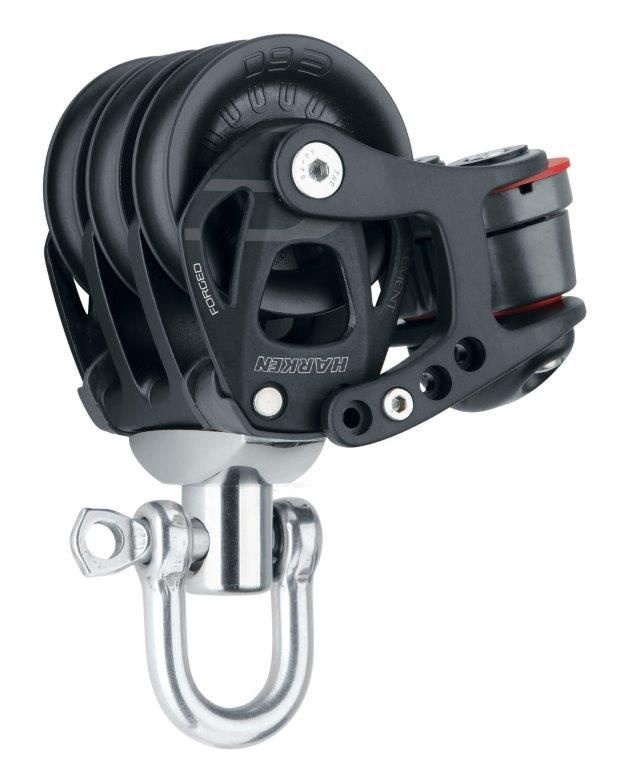 Harken 3-schijfs blok Element 60 mm, foto 3 van 4